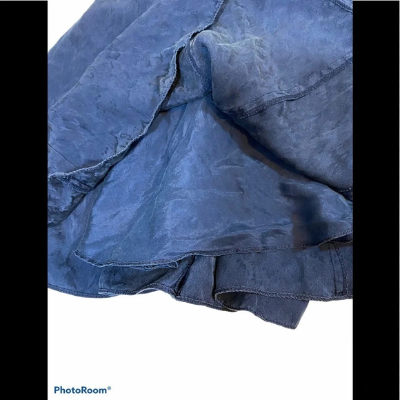 Rebecca Taylor Blue Silk Strapless Ocean Dress - Picture 6 of 11